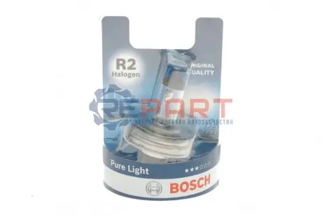 Лампа (упаковка-блістер 1шт) R2 12В 45/40Вт P45T Pure Light Bosch 1987301021 Купити в Україні