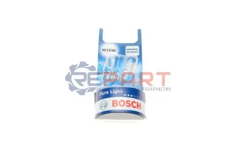 Лампа (упаковка-блістер 2шт) W16W 12В 16Вт Pure Light Bosch 1987301049 Купити в Україні