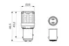 Фото BOSCH LED Gigalight автолампа W21/5W 2шт. колір./температура - теплий 4000K Bosch (1987301521) зображення 6