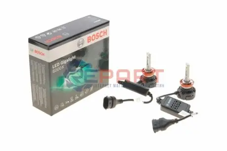 LED лампочка (Набір 2шт) FOG [~H8/H11/H16] 12В 30Вт PGJ19 без гомологічного сертифікату Gigalight 6000K Bosch 1 987 301 558 Купити в Україні