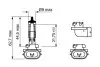 Фото Автолампа 886 12V 50W PGJ13 Pure Light Bosch (1987302025) зображення 2