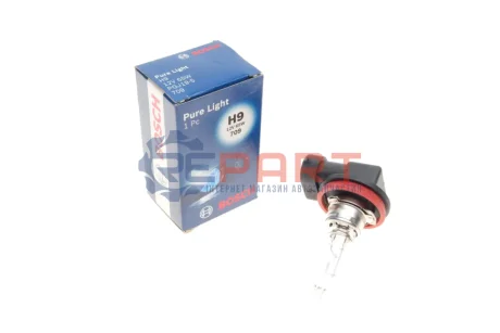 Лампа (картон 1шт) H9 12В 65Вт PGJ 19-5 Pure Light Bosch 1987302082 Купити в Україні