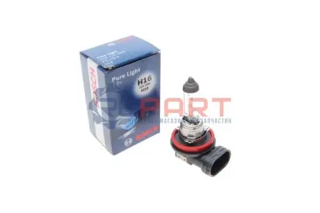 Лампа (картон 1шт) H16 12В 19Вт Pure Light Bosch 1987302089 Купити в Україні
