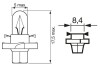 Автолампа PBX4 12V 1.12W BX8.4d BOSCH 1987302243 (фото 5)