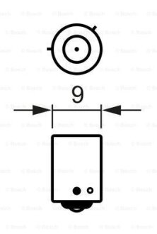 Лампа накаливания H21W 12V 21W BAY9s (выр-во) BOSCH 1 987 302 264