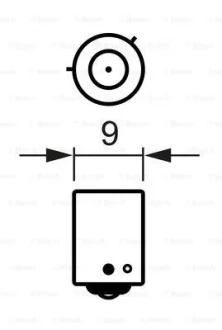 Лампа накаливания H21W 12V 21W BAY9s (выр-во BOSCH) Bosch 1 987 302 264