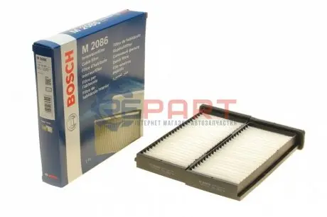 Фільтр салону MITSUBISHI CARISMA, COLT V, LANCER VI, MIRAGE V, PAJERO SPORT I, SPACE STAR 1.3-3.0 05.95 Bosch 1987432086 Купити в Україні