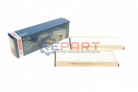 Фільтр салону AUDI A6 ALLROAD C6, A6 C6, R8 LAMBORGHINI GALLARDO VW XL1 0.8DH-5.2 05.04 Bosch 1987432122 Купити в Україні
