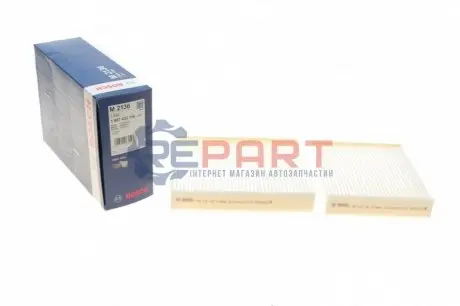 Фільтр салону DS DS 3 CITROEN C3 II, C3 III, C3 ORIGIN III, C4 CACTUS, DS3 PEUGEOT 2008 I, 207, 208, 208 I 1.0-1.6D 02.06 Bosch 1987432136 Купити в Україні