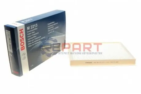 Фільтр салону MERCEDES SPRINTER 3,5-T (B906), SPRINTER 3-T (B906), SPRINTER 4,6-T (B906), SPRINTER 5-T (B906) JEEP CHEROKEE LADA NIVA VW CRAFTER 30-35, CRAFTER 30-50 1.6-4.0 01.87-09.20 Bosch 1987432213 Купити в Україні