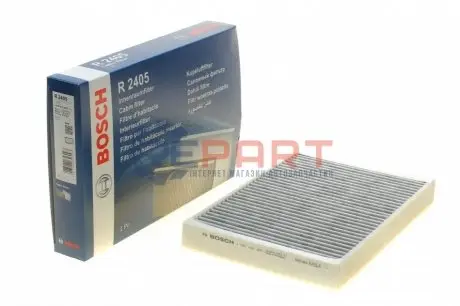 Фото Фільтр салону Land Rover Discovery Sport/Evoque 14-/Freelander 2 /Volvo S60 II/S80 II 06- (вугільний) BOSCH (1987432405) зображення 1