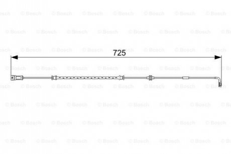 Датчик зносу гальмівних колодок BOSCH 1 987 473 017
