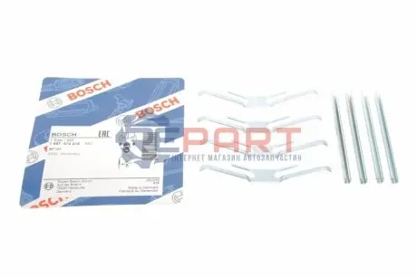 Монтажний набір гальмівних колодок OPEL ASCONA C, CORSA A, CORSA A TR, KADETT E, OMEGA A, REKORD E, VECTRA A 1.2-3.0 08.77-11.95 Bosch 1 987 474 210 Купити в Україні