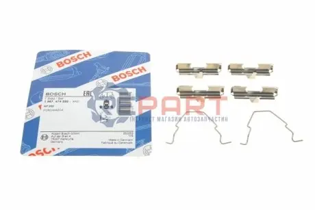 Монтажний набір гальмівних колодок FORD USA PROBE II MAZDA 626 IV, MX-6, XEDOS 6 1.6-2.5 08.91-10.99 Bosch 1987474280 Купити в Україні