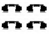 Тормозные колодки (монтажный набор) BOSCH 1987474324 (фото 1)