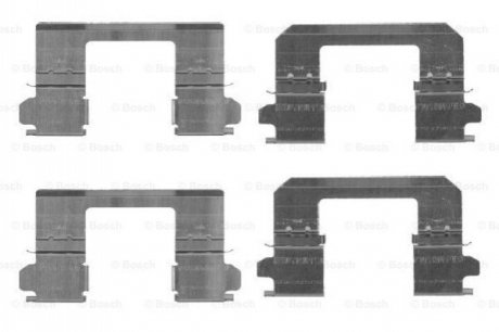 Монтажный набор тормозных колодок передний - 1 987 474 461 (D1080JE00A) BOSCH 1987474461 (фото 1)