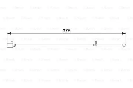 Датчик зносу гальмівних колодок (передніх) VW Touareg/Porsche Cayenne 02-10 (L=375mm) BOSCH 1 987 474 562 Купити в Україні