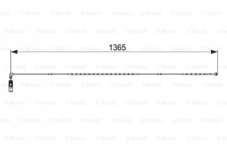 Сигналізатор, знос гальмівних колодок BOSCH 1 987 474 583 (фото 1)