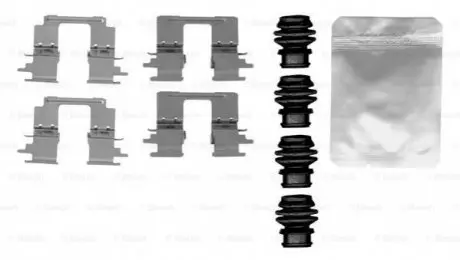 Монтажний набір гальмівних колодок CITROEN C4 AIRCROSS MAZDA 6 MITSUBISHI ASX, OUTLANDER III PEUGEOT 4008 1.6-3.0 02.10 Bosch 1987474766 Купити в Україні