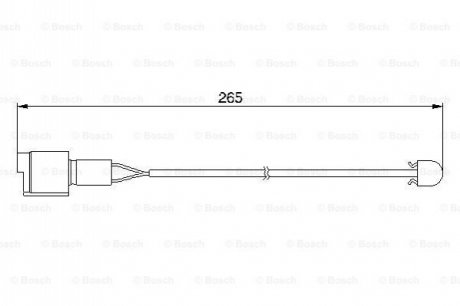 Датчик зносу гальмівних колодок BOSCH 1987474904