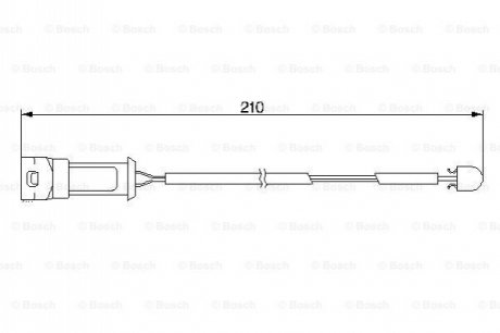 Датчик зносу гальмівних колодок BOSCH 1987474939 (фото 1)