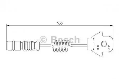 Датчик зносу гальмівних колодок передн MERCEDES M (W163) 2.3-5.0 02.98-06.05 Bosch 1987474963 Купити в Україні