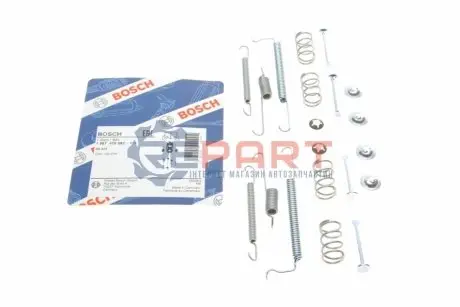Монтажний набір гальмівної колодки OPEL ASCONA C, KADETT D, KADETT E, VECTRA A 1.2-2.0 08.79-11.95 Bosch 1 987 475 082 Купити в Україні