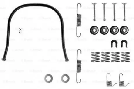 Монтажний набір гальмівної колодки NISSAN MICRA I 1.0 12.82-12.89 Bosch 1987475095 Купити в Україні