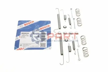 Монтажний набір гальмівної колодки OPEL COMBO, KADETT D, KADETT E, MANTA B, REKORD E 1.2-2.3D 08.77-10.01 Bosch 1987475098 Купити в Україні