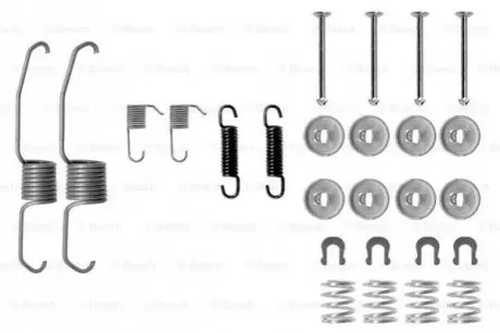 Монтажний набір гальмівної колодки TOYOTA CAMRY, CARINA E VI, CARINA IV, CARINA V, CELICA, COROLLA, COROLLA FX, CORONA, PASEO 1.3-2.5 10.82-01.02 Bosch 1987475106 Купити в Україні