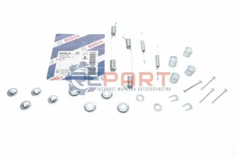 Монтажний набір гальмівної колодки HYUNDAI SONATA II NISSAN BLUEBIRD, LAUREL, PRAIRIE, PRAIRIE PRO, PRIMERA, SUNNY II, SUNNY III, VANETTE 1.5-3.0 04.84-03.00 Bosch 1987475184 Купити в Україні