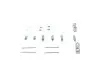 Фото Монтажний набір гальмівної колодки NISSAN PATROL GR IV TOYOTA LAND CRUISER, LAND CRUISER 80 2.8D-4.2D 03.69-02.98 Bosch (1987475352) зображення 2