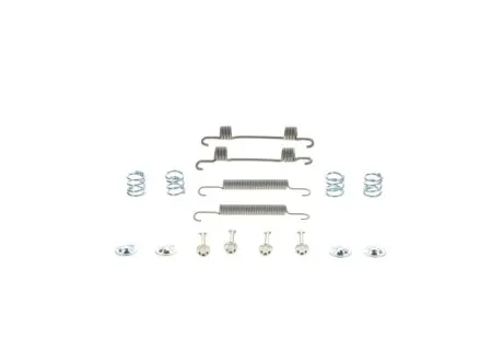 Монтажний набір гальмівної колодки (MANDO) HYUNDAI MATRIX, SONATA V, TUCSON KIA CERATO I, SPORTAGE II 1.5D-3.3 06.01-01.12 Bosch 1987475386 Купити в Україні