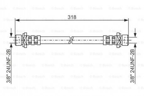 Тормозной шланг BOSCH 1987476165