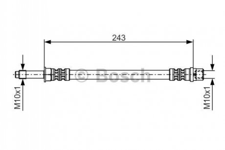 Тормозной шланг - (7H8611733, 7H8611779) BOSCH 1987476313