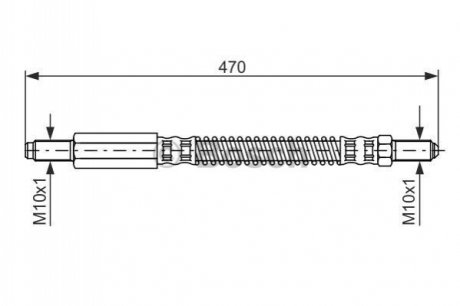 Шланг гальмівний BOSCH 1987476595