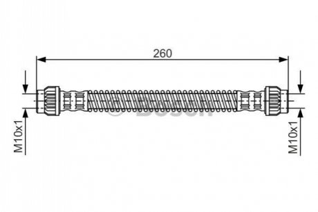 Шланг гальмівний BOSCH 1987476869