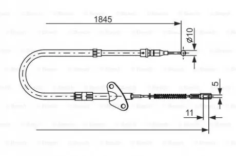 Трос ручного тормоза Bosch 1987477118 Купить в Украине