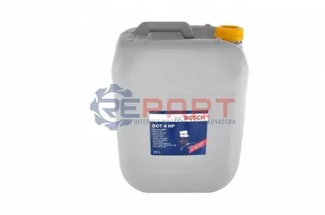 Гальмівна рідина DOT4 (20L) [сухість: 265°C, вологість: 170°C, в'язкість: 700мм²/с] - нижча в'язкість кінематичної рідини для транспортних засобів із такими системами: ABS, ASR, ESP тощо Bosch 1987479115 Купити в Україні