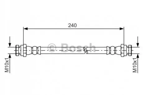 Гальмівний шланг BOSCH 1987481553 Купити в Україні