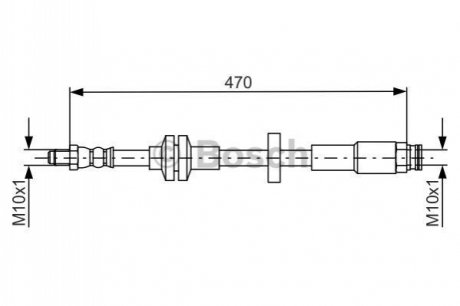 Гальмівний шланг BOSCH 1987481672 (фото 1)