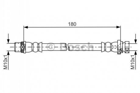 Шланг гальмівний BOSCH 1987481682