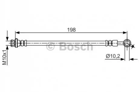 Гальмівний шланг Bosch 1987481712 Купити в Україні