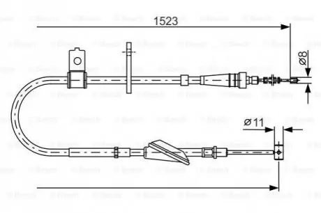 Трос ручного тормоза Bosch 1987482092 Купить в Украине