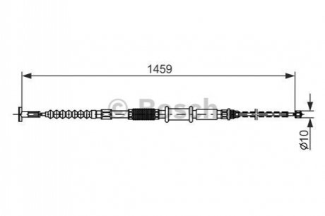 Трос ручного гальма BOSCH 1987482180