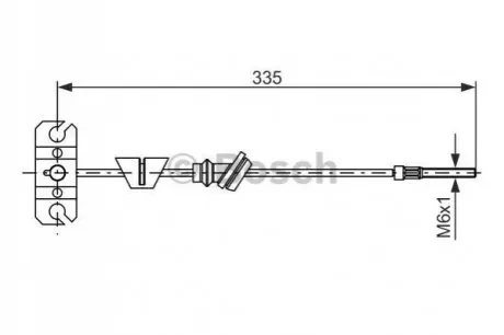 Трос стоянкового гальма Bosch 1987482225 Купити в Україні