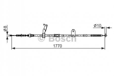 Трос ручного гальма BOSCH 1987482300