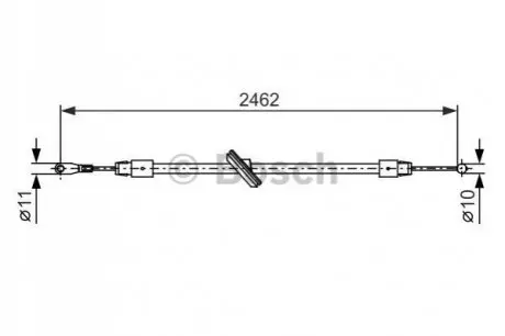 BOSCH DB трос тормоз..(2462/306mm) Sprinter 06- Bosch 1987482381 Купить в Украине
