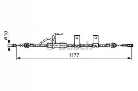 Трос стоянкового гальма BOSCH 1987482404 Купити в Україні