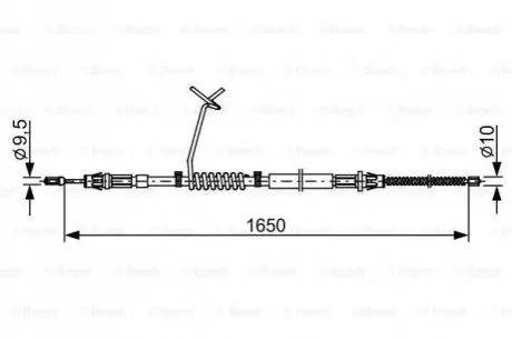 Трос стоянкового гальма Bosch 1987482712 Купити в Україні